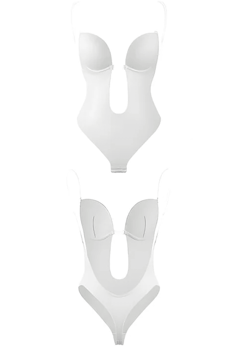 Lorelei | Women's Seamless Backless Plunge Shaping Bodysuit