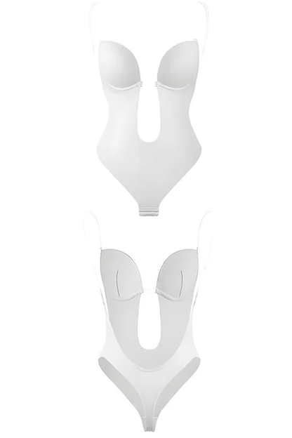 Lorelei | Women's Seamless Backless Plunge Shaping Bodysuit