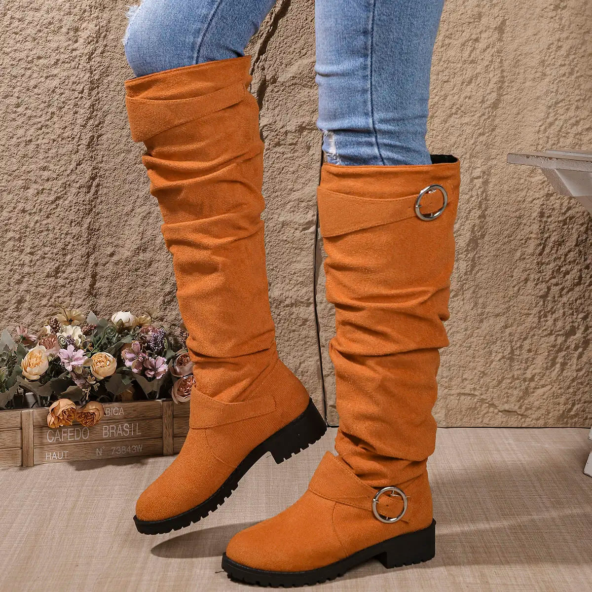 Sorrel | Women's Slouchy Buckle Knee High Boots