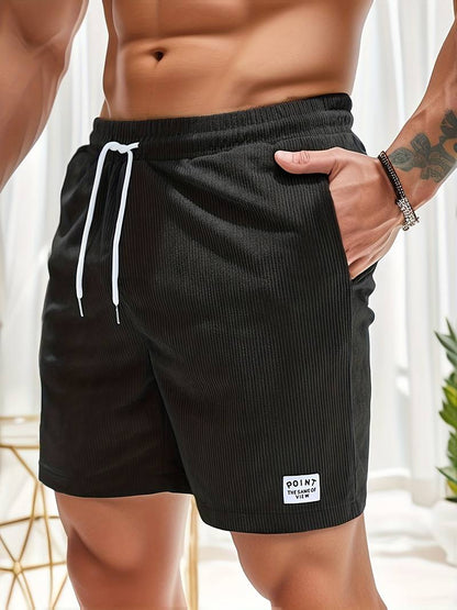 Tyler | Men's Corduroy Shorts Drawstring Relaxed Fit Casual