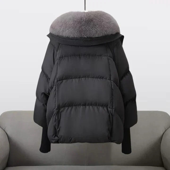 Ingram | Women's Oversized Faux Fur Collar Fluffy Hood Winter Puffer Jacket
