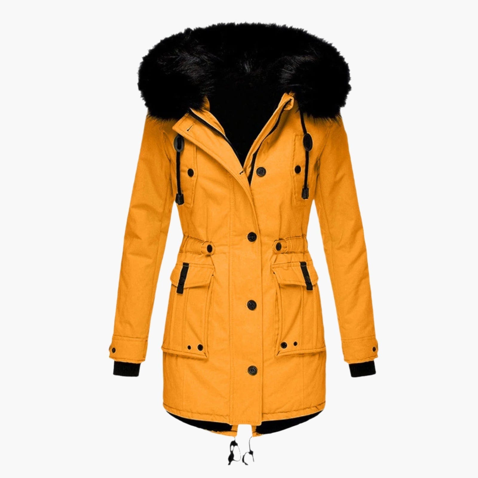 Solveiga | Women's Thick Hooded Faux Fur Winter Parka Coat