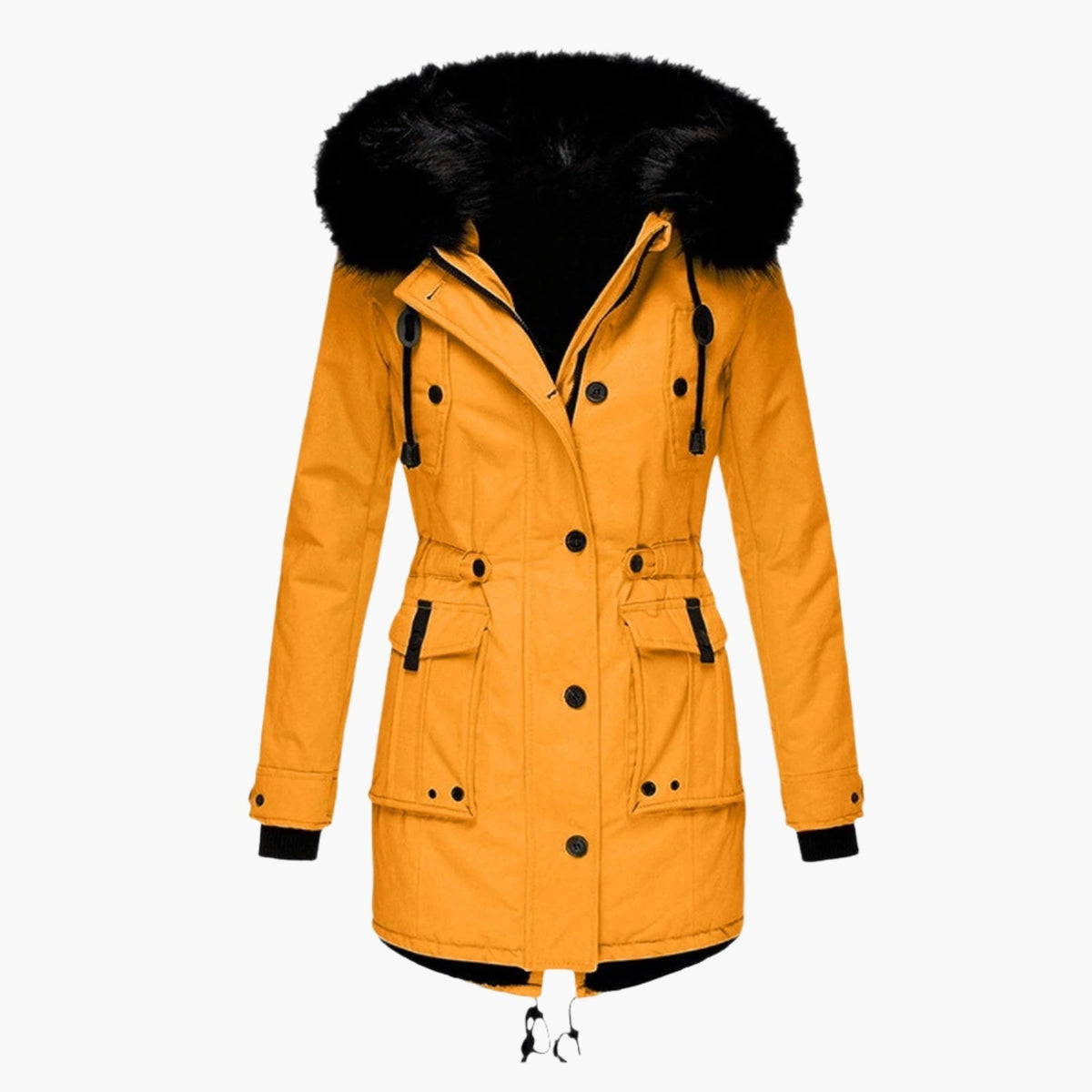 Solveiga | Women's Thick Hooded Faux Fur Winter Parka Coat
