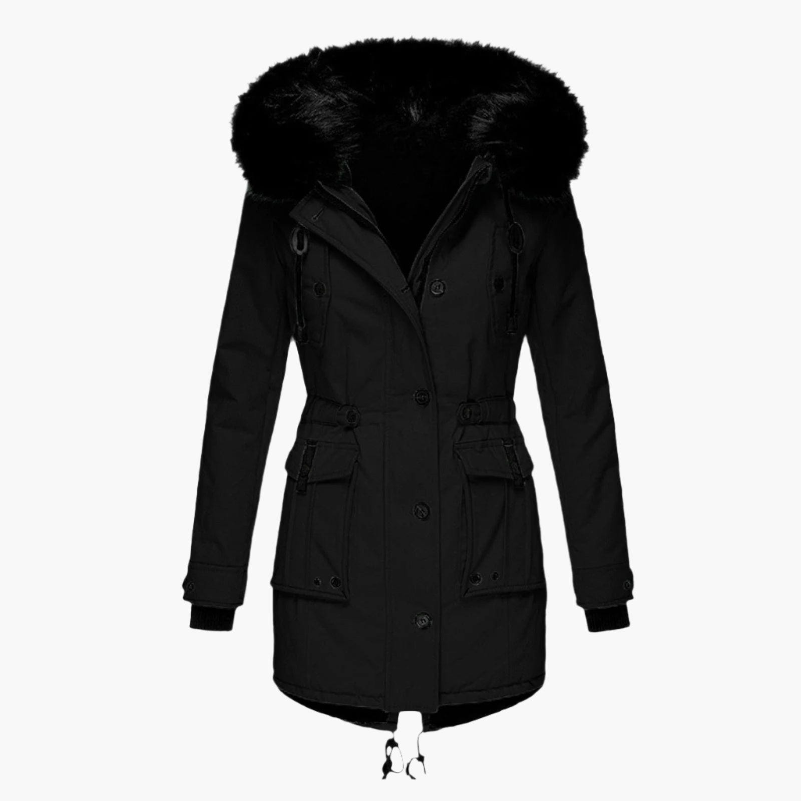 Solveiga | Women's Thick Hooded Faux Fur Winter Parka Coat