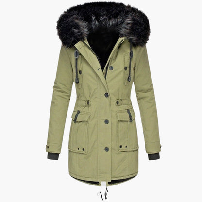 Solveiga | Women's Thick Hooded Faux Fur Winter Parka Coat