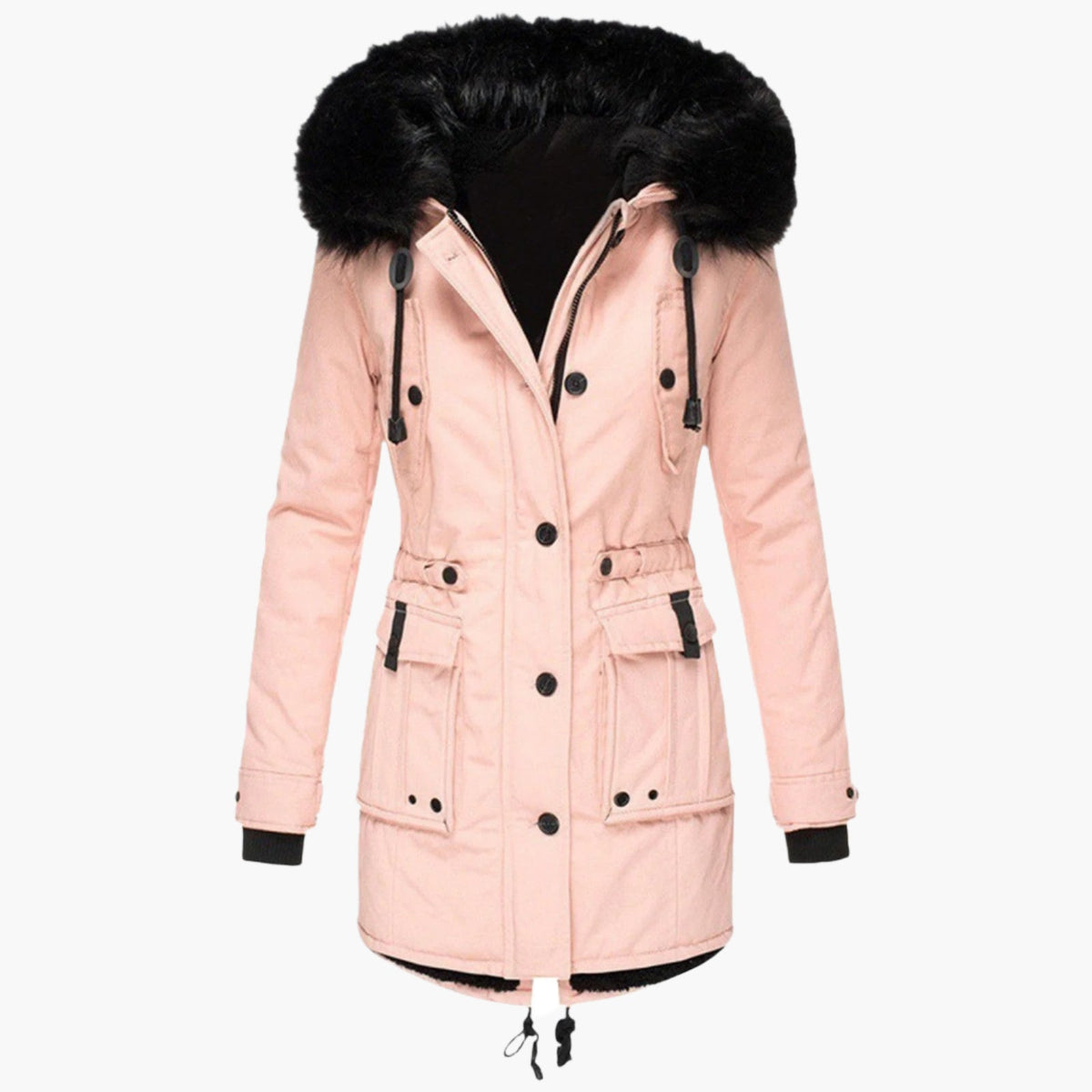 Solveiga | Women's Thick Hooded Faux Fur Winter Parka Coat