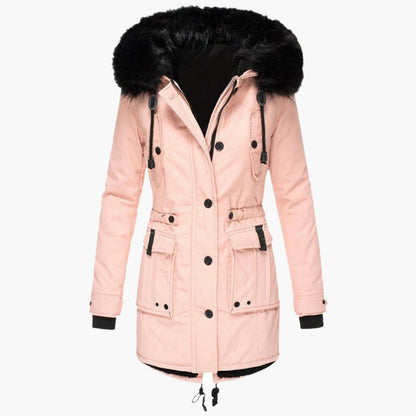 Solveiga | Women's Thick Hooded Faux Fur Winter Parka Coat