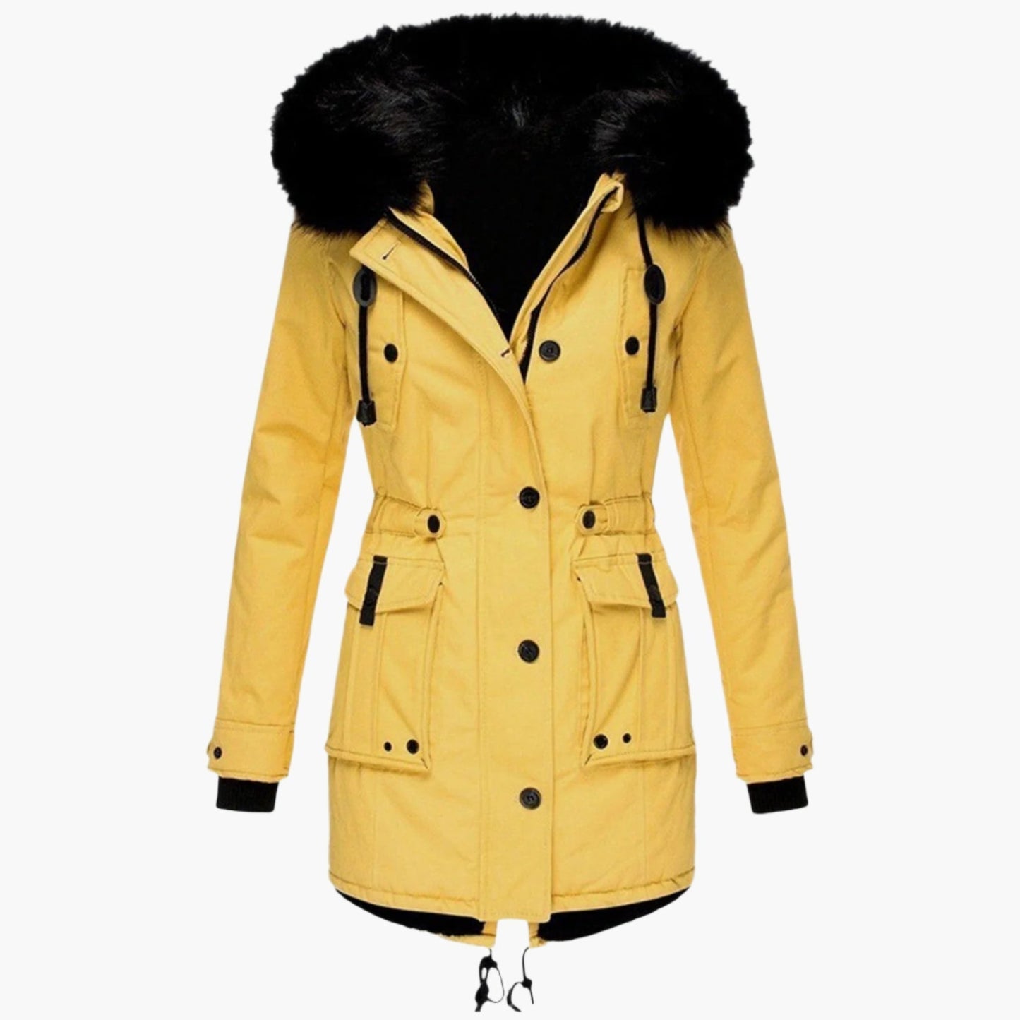 Solveiga | Women's Thick Hooded Faux Fur Winter Parka Coat