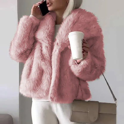 Liesel | Women's Faux Fur Cropped Winter Jacket