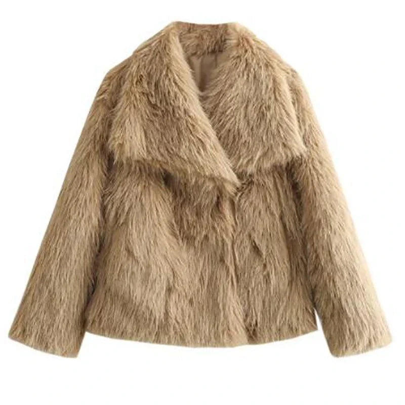 Liesel | Women's Faux Fur Cropped Winter Jacket