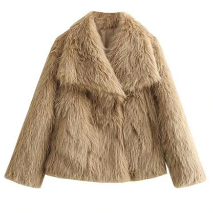 Liesel | Women's Faux Fur Cropped Winter Jacket