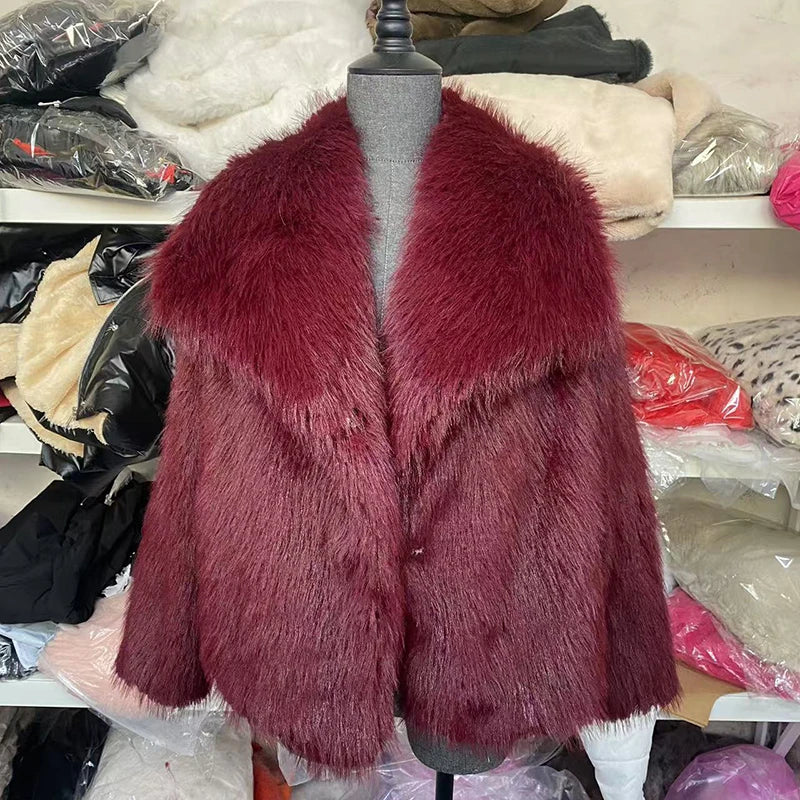 Liesel | Women's Faux Fur Cropped Winter Jacket