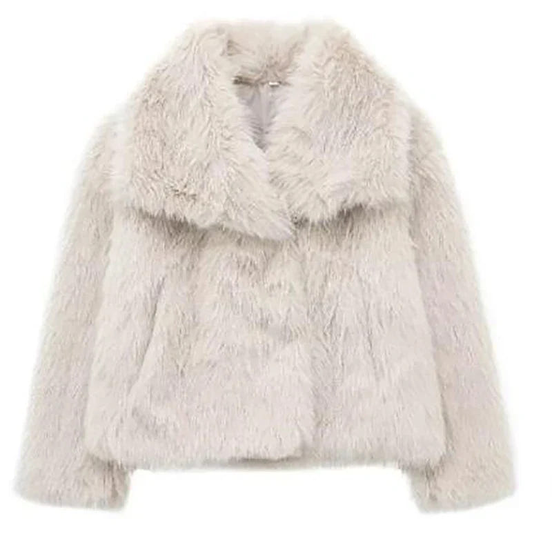 Liesel | Women's Faux Fur Cropped Winter Jacket
