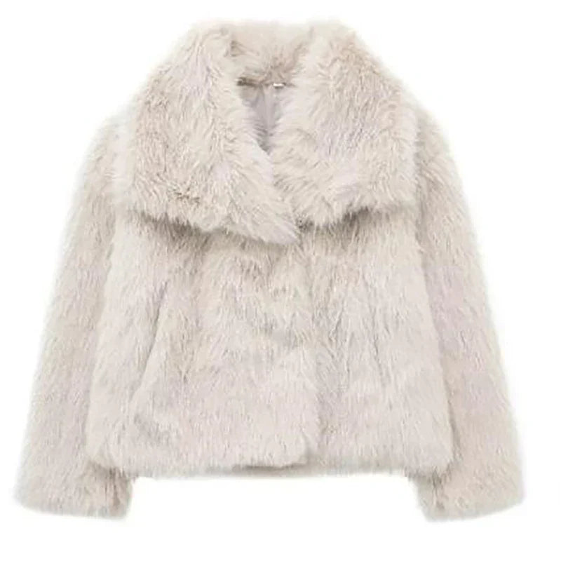 Liesel | Women's Faux Fur Cropped Winter Jacket