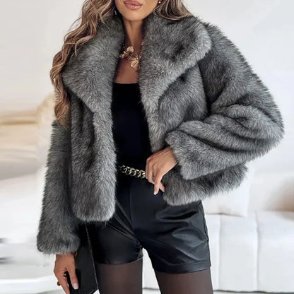 Liesel | Women's Faux Fur Cropped Winter Jacket