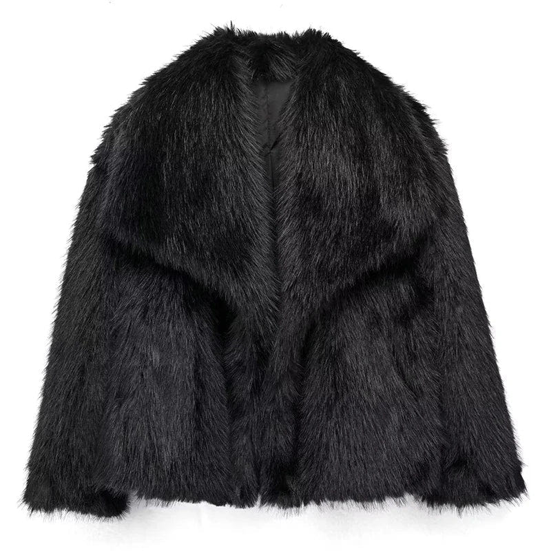 Liesel | Women's Faux Fur Cropped Winter Jacket