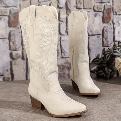 Sawyer | Women's Western Embroidered Mid-Calf Cowboy Boot
