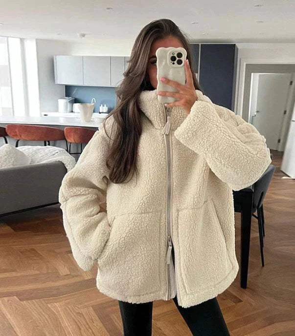 Ondine | Women's Teddy Oversized Zip Jacket