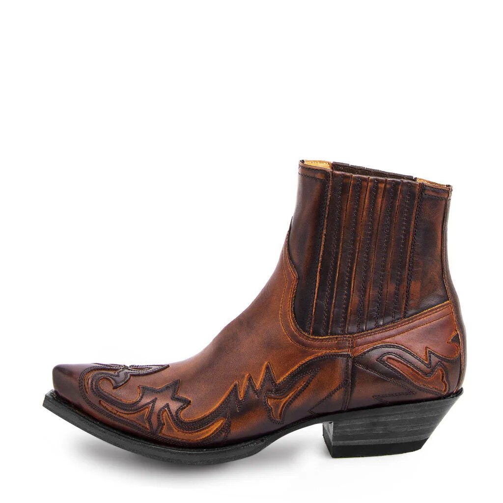 Bradley | Men's Western Cowboy Chelsea Ankle Boot