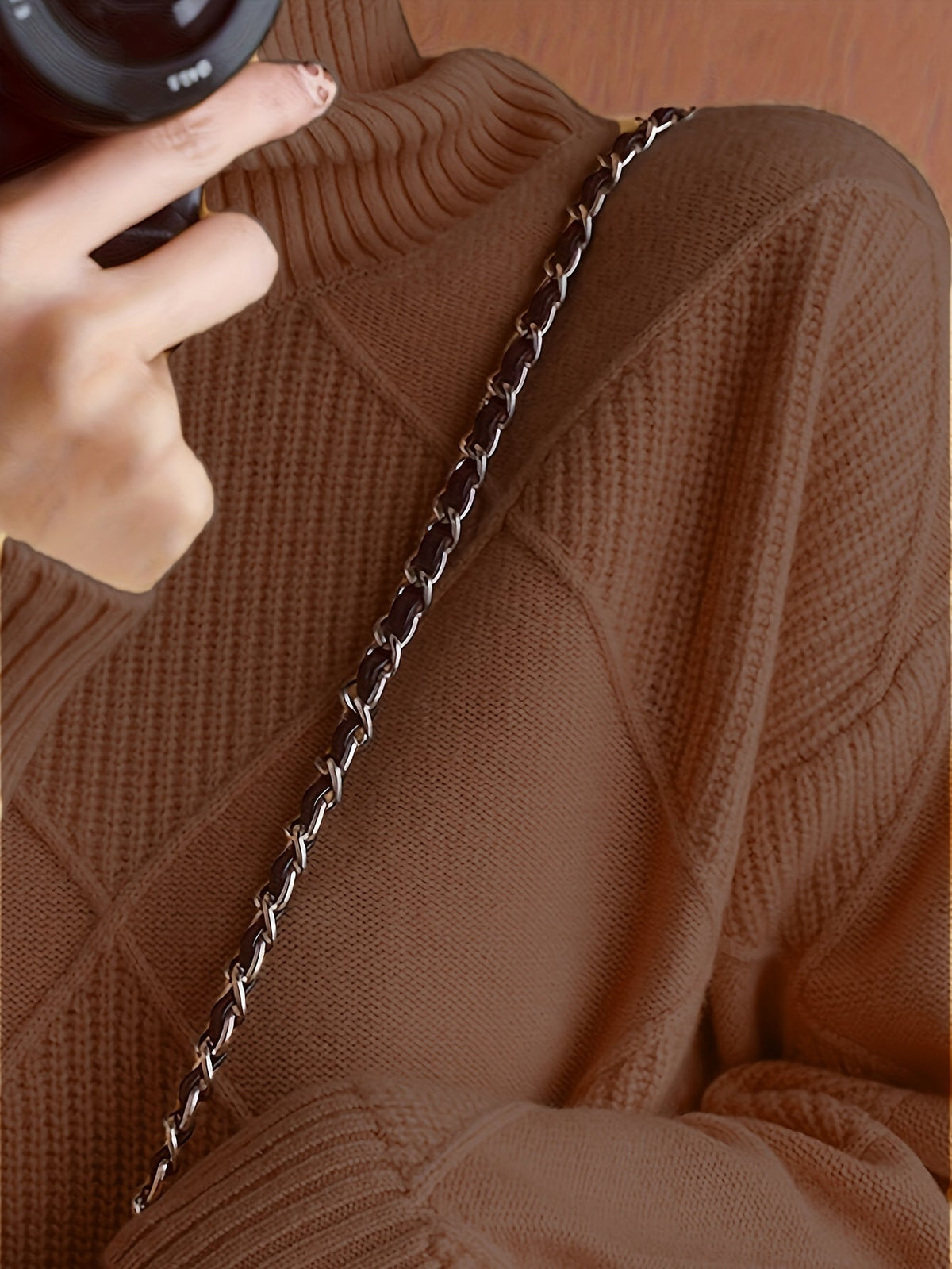 Ophira | Women's Chunky Textured Turtleneck Cable Knit Sweater