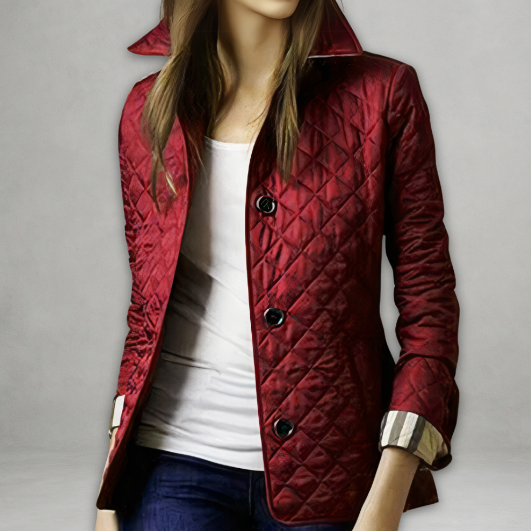 Bexanne | Women's Tailored Quilted Collared Autumn Jacket