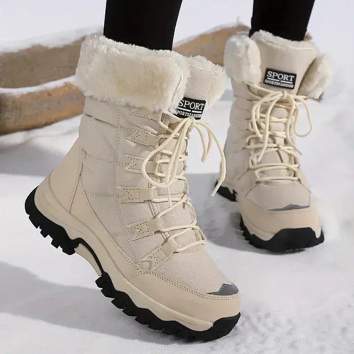 Frostpeak | Women's Warm Fleece-Lined Lace-Up Winter Snow Boot