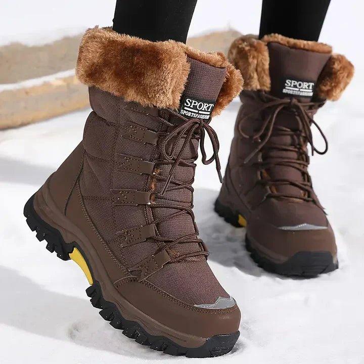 Frostpeak | Women's Warm Fleece-Lined Lace-Up Winter Snow Boot