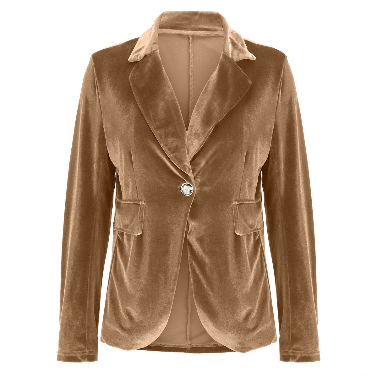 Beatrice | Women's Velvet Notched Lapel Fitted Blazer