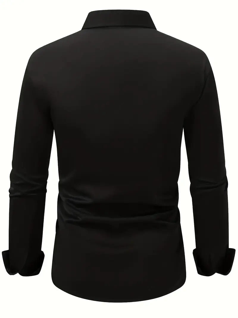 Alaric | Men's Slim Fit Long Sleeve Smart Casual Dress Shirt