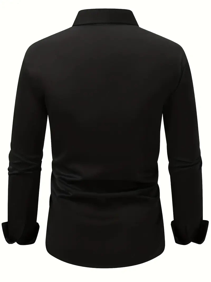 Alaric | Men's Slim Fit Long Sleeve Smart Casual Dress Shirt