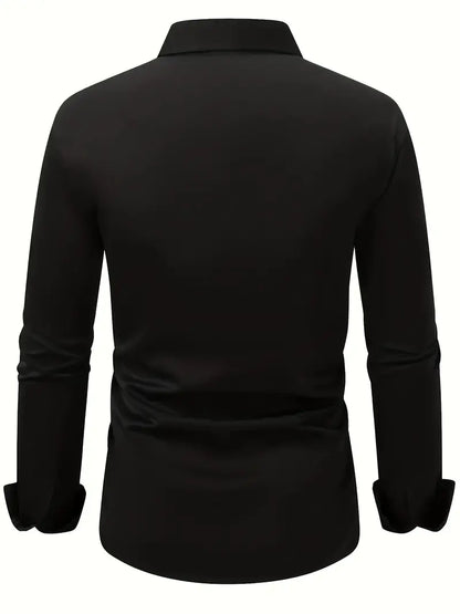 Alaric | Men's Slim Fit Long Sleeve Smart Casual Dress Shirt