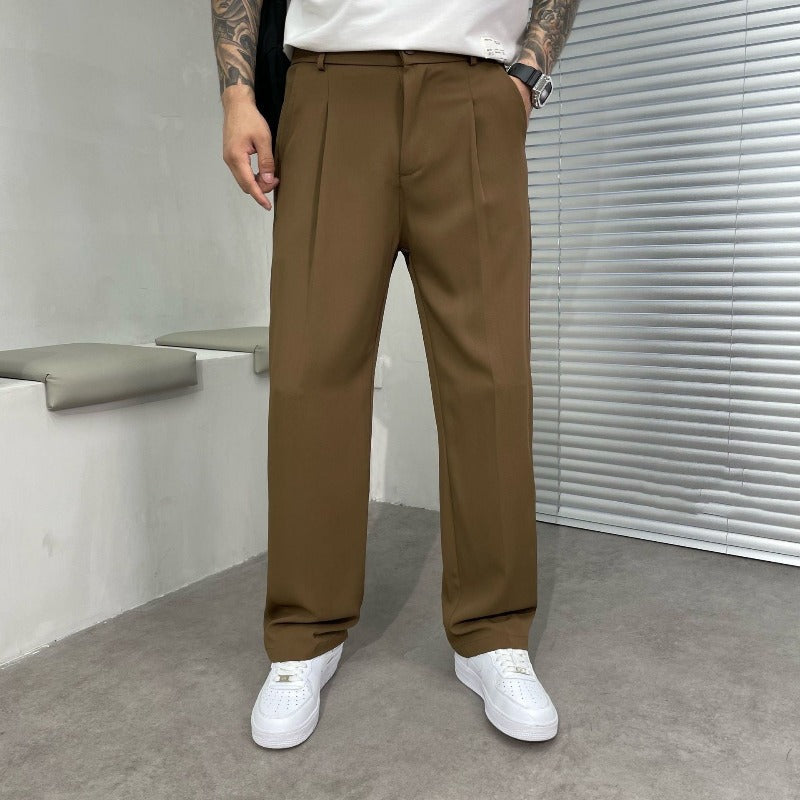Wescott | Men's Pleated Wide-Leg Dress Pants Trousers