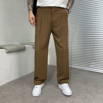 Wescott | Men's Pleated Wide-Leg Dress Pants Trousers