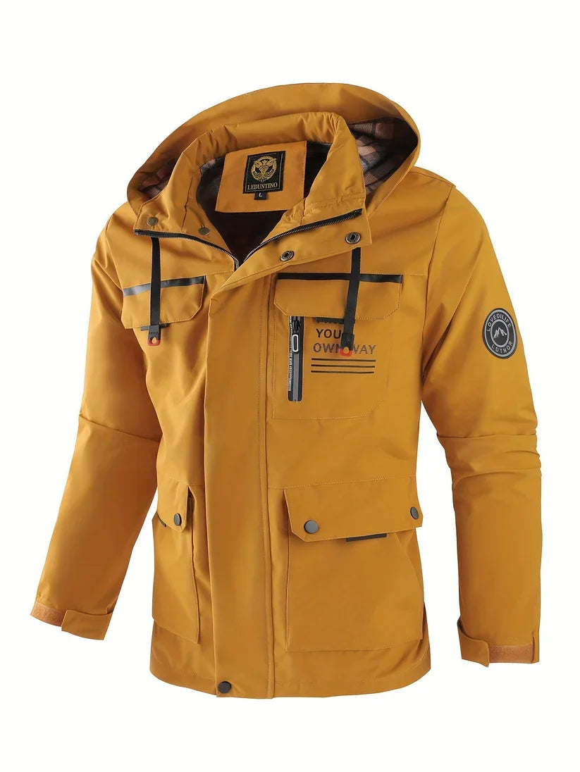 Bastian | Men's Waterproof Hooded Cargo Winter Jacket