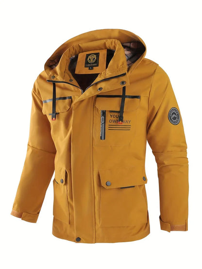 Bastian | Men's Waterproof Hooded Cargo Winter Jacket