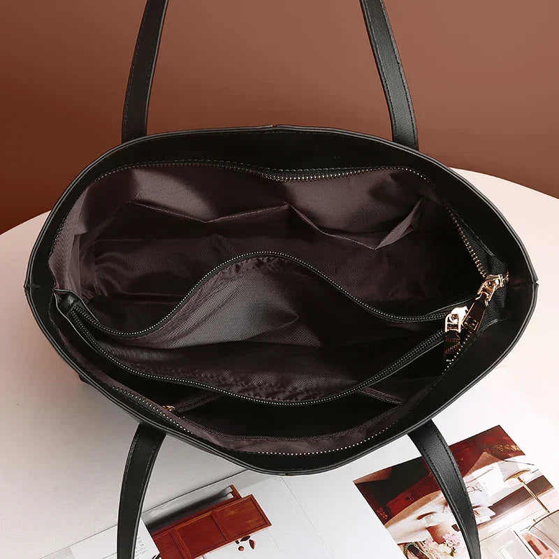 Larken | Women's Leather Look Tote Shoulder Bag