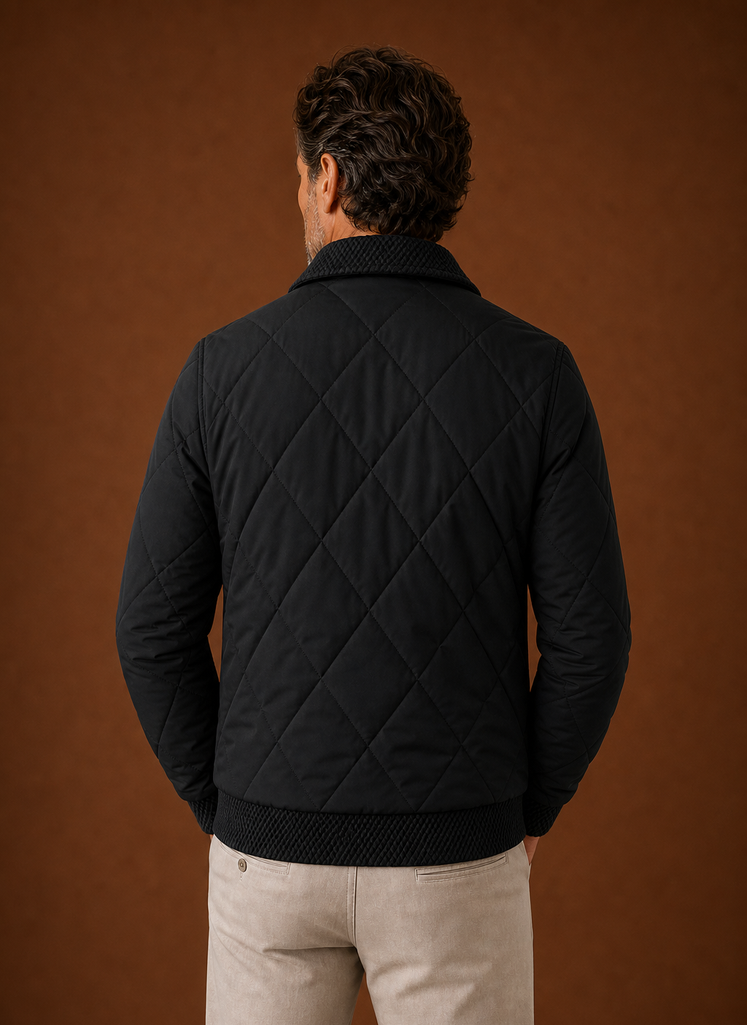 Tristan | Men's Quilted Bomber Zip-Up Casual Jacket