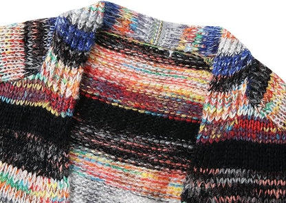 Faylinn | Women's Striped Open Front Knit Cardigan