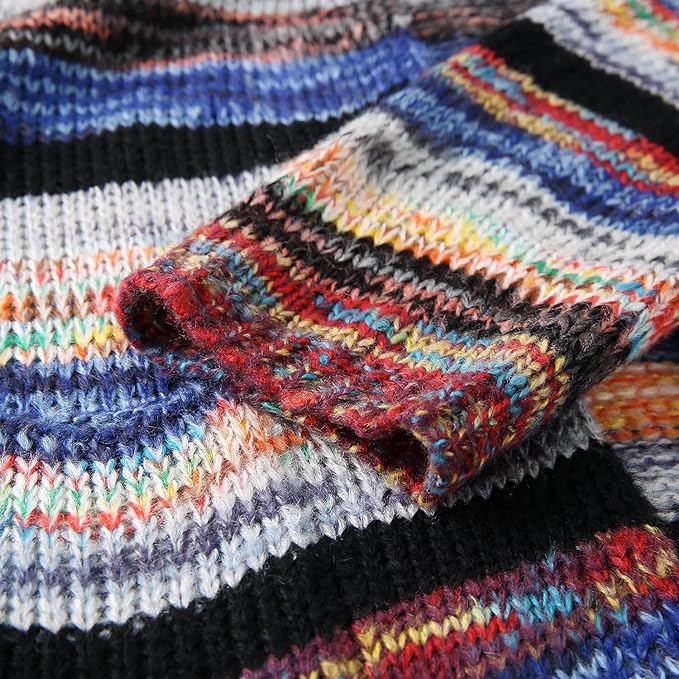 Faylinn | Women's Striped Open Front Knit Cardigan