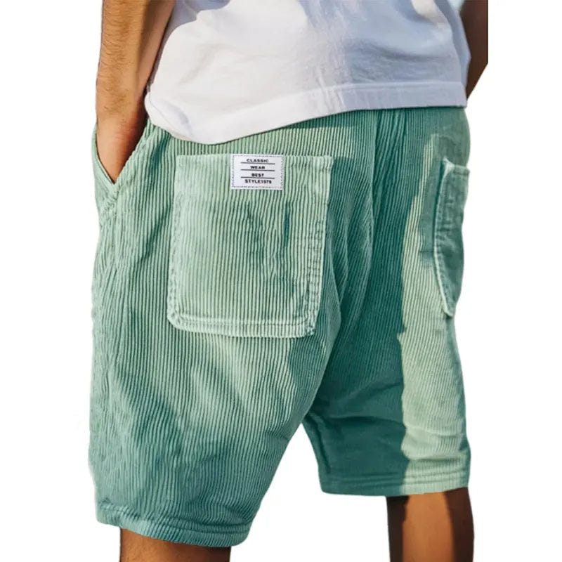 Xavier | Men's Corduroy Relaxed Fit Cargo Shorts