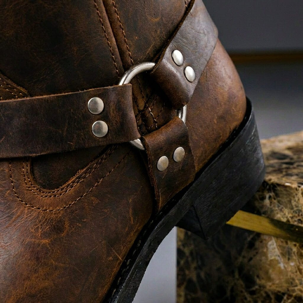 Dorian | Men's Genuine Leather Harness Square Toe Western Boot