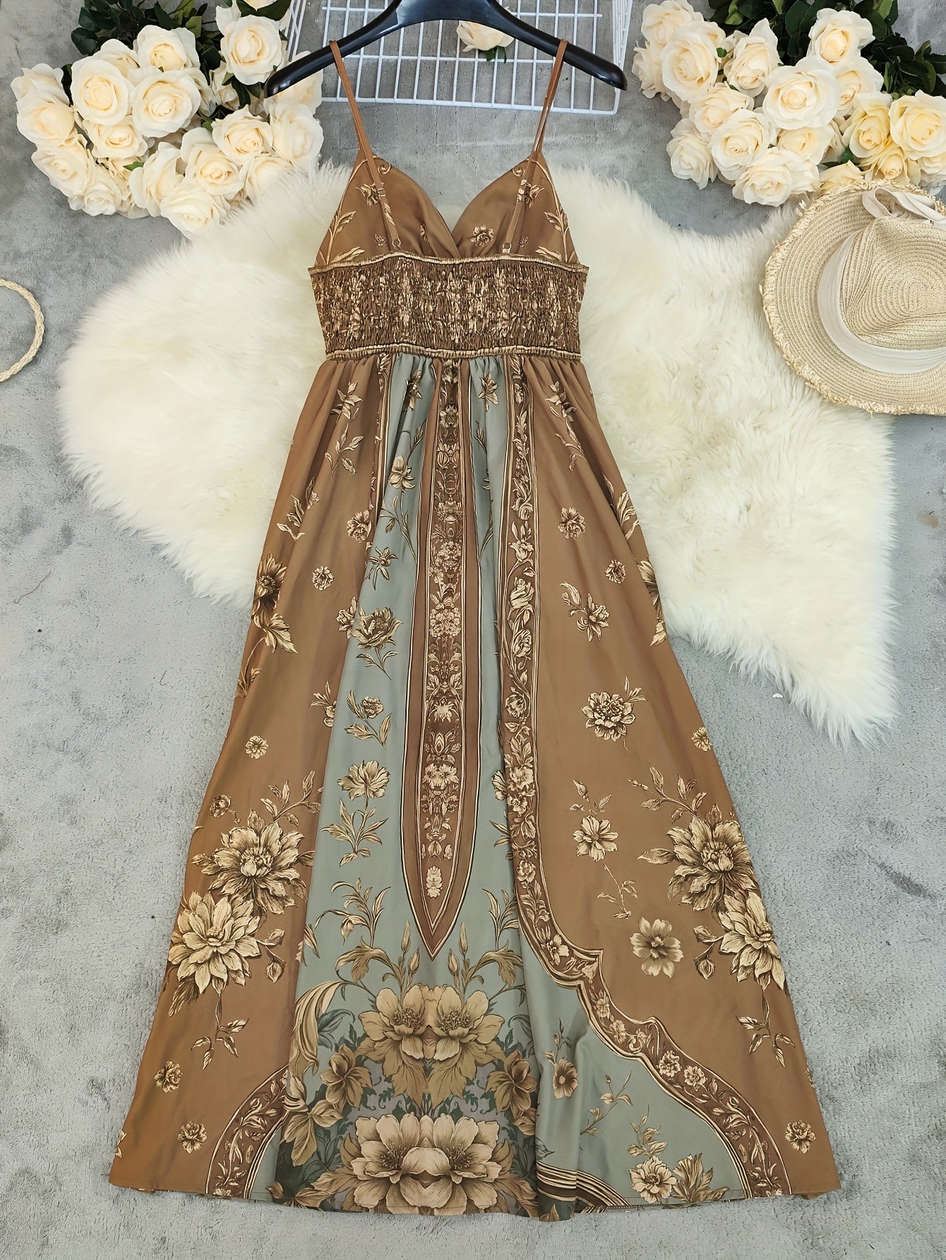Seraphina | Women's Boho Floral Maxi Dress