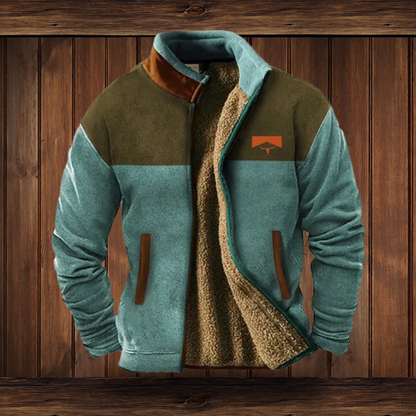 Weston | Men's Western Aztec Print Suede Bomber Jacket