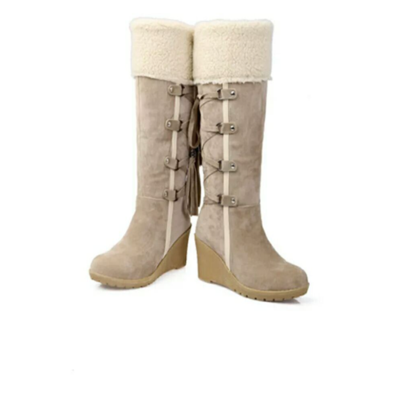 Wrenlow | Women's Fur Lined Wedge Winter Boots