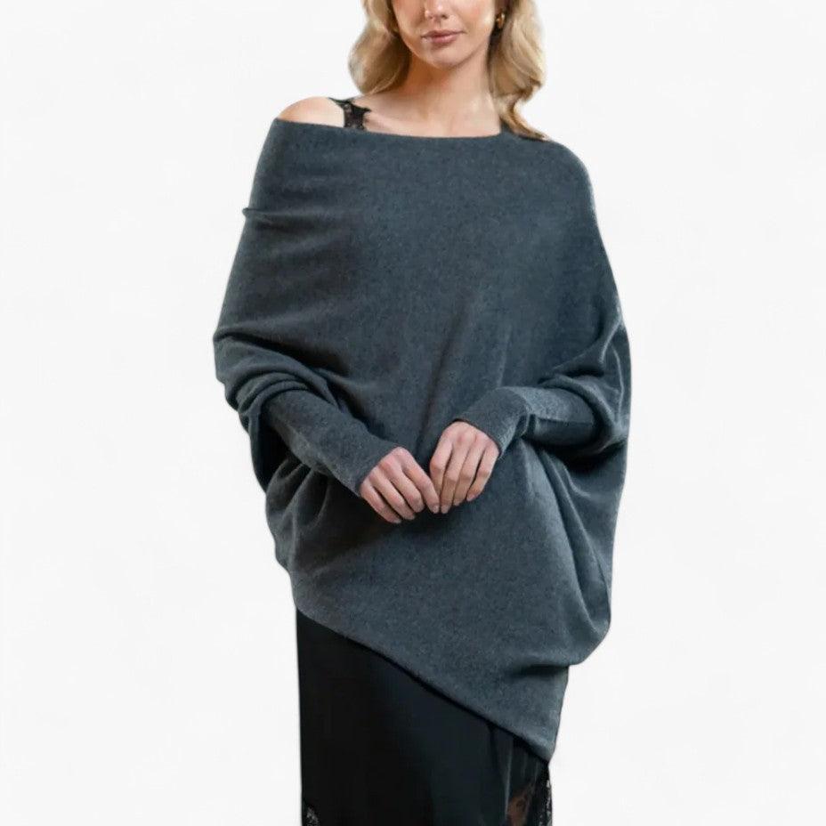 Elara | Women's Off Shoulder Slouchy Knit Sweater
