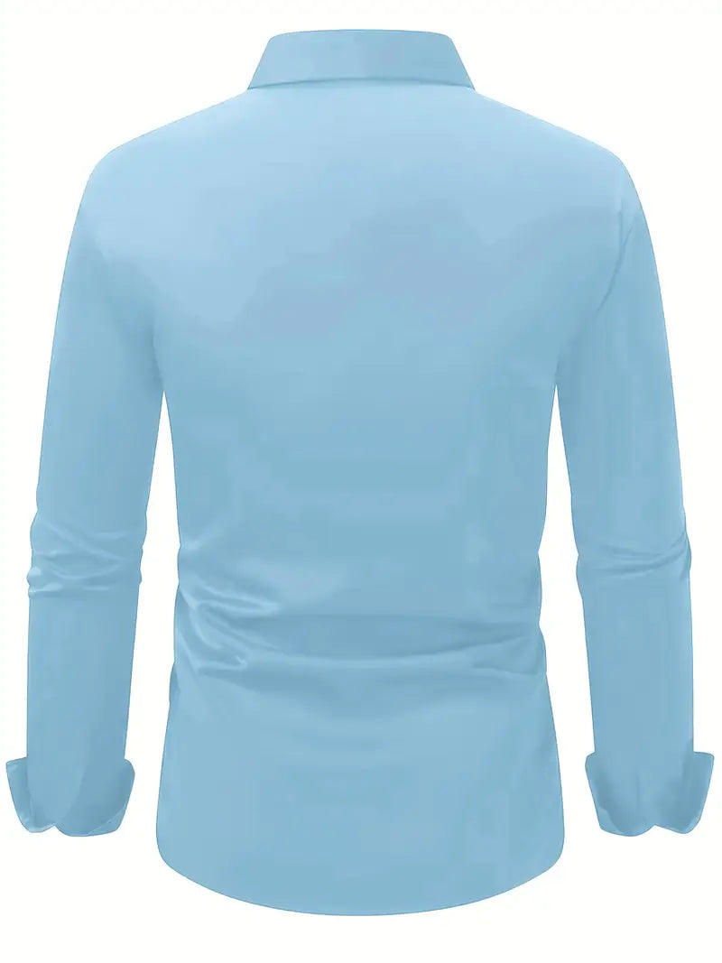 Alaric | Men's Slim Fit Long Sleeve Smart Casual Dress Shirt