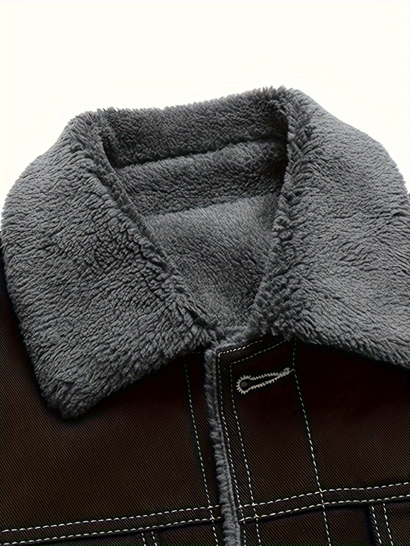 Draven | Men's Warm Fleece Lined Washed Denim Winter Jacket