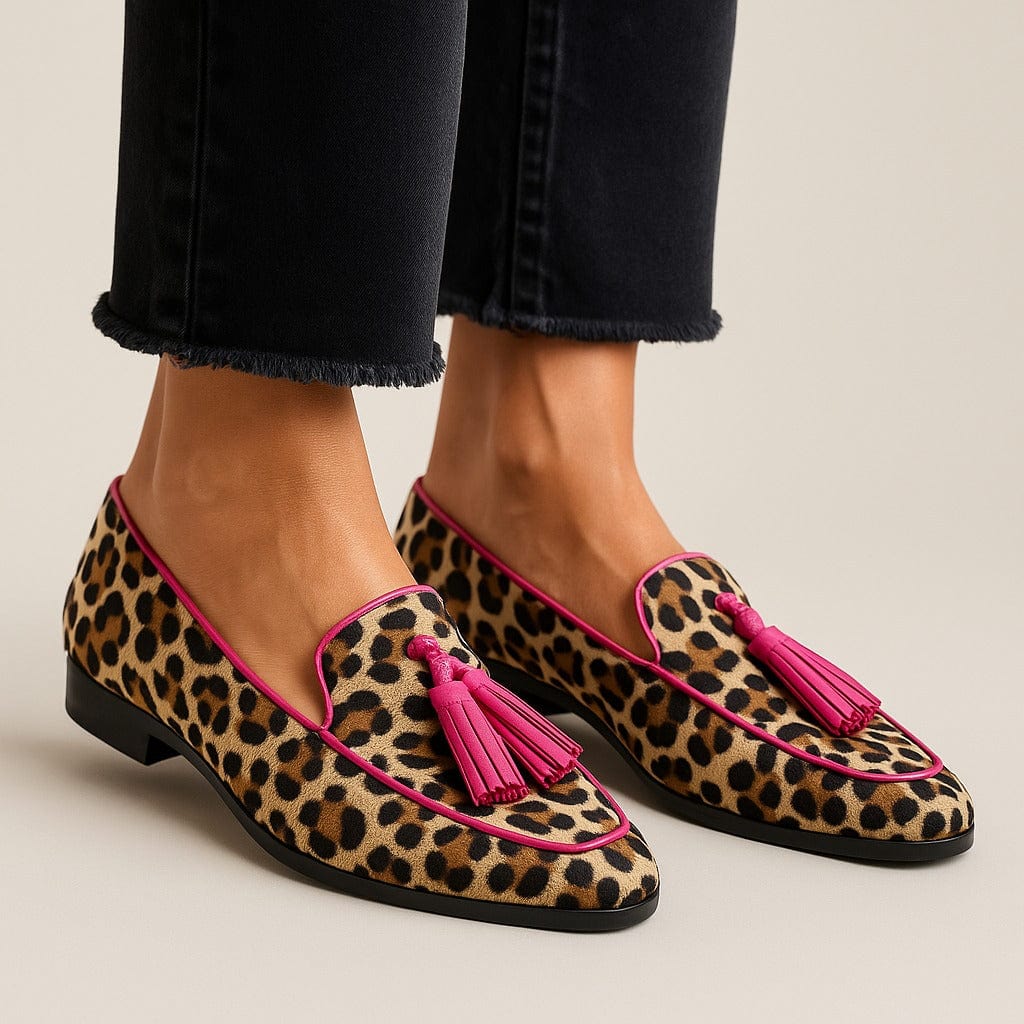 Seraphine | Women's Animal Print Tassel Loafer