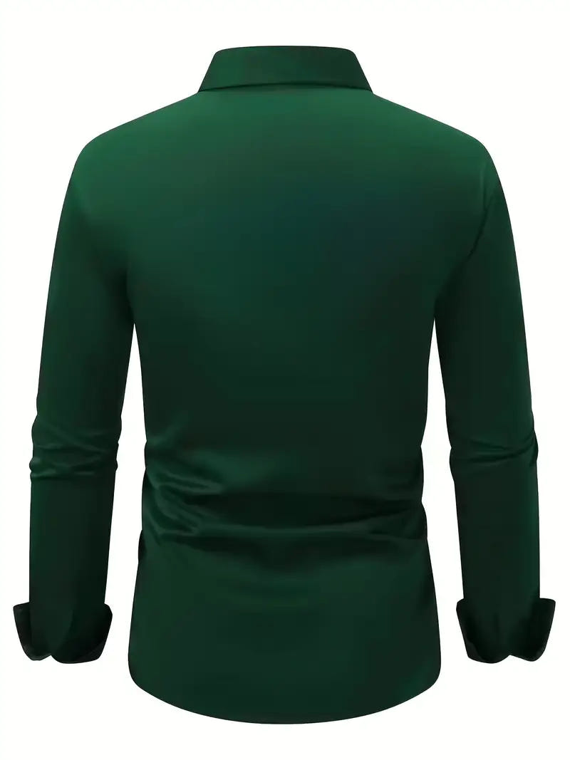 Alaric | Men's Slim Fit Long Sleeve Smart Casual Dress Shirt