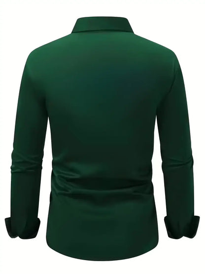 Alaric | Men's Slim Fit Long Sleeve Smart Casual Dress Shirt